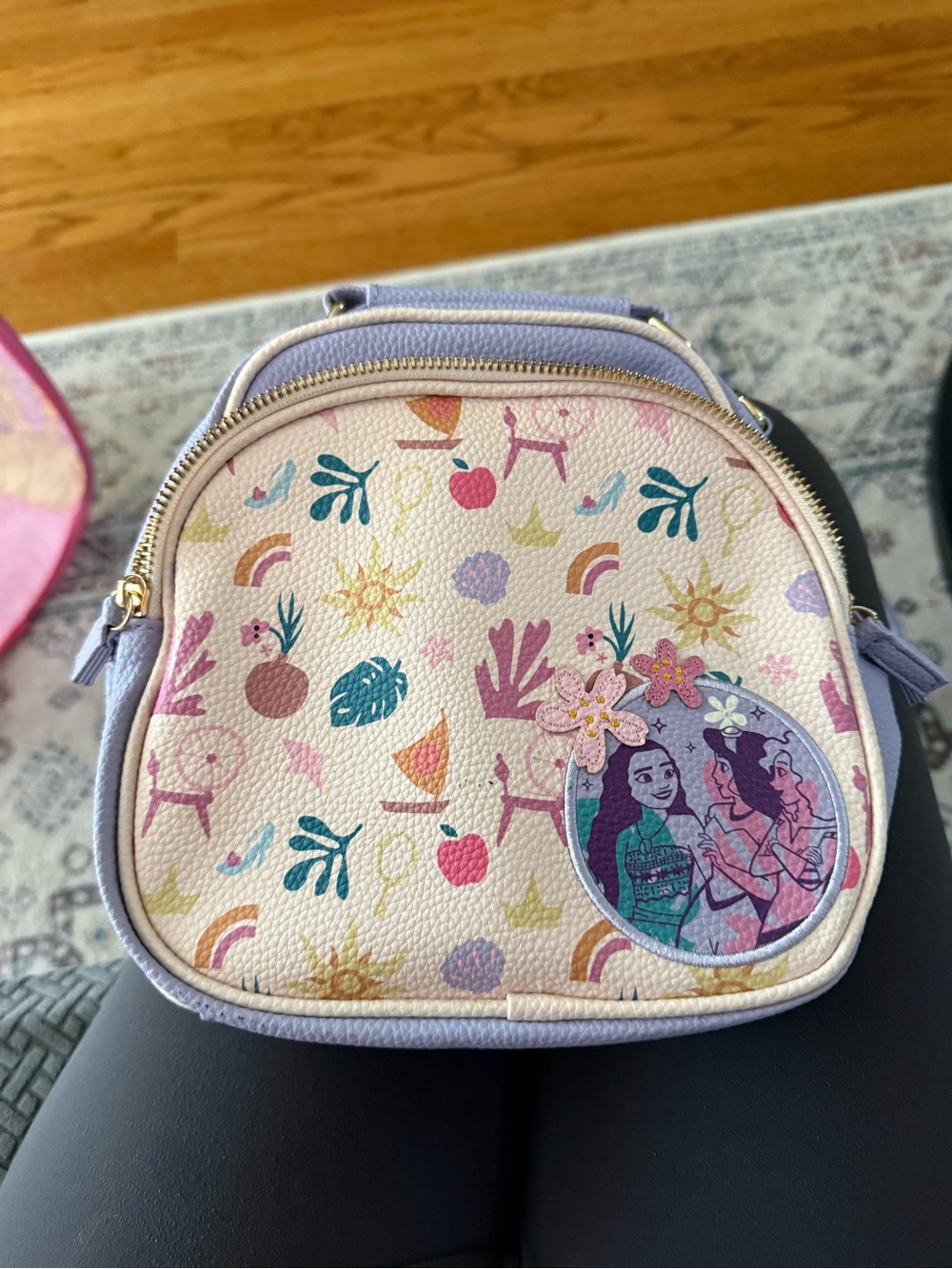 Lilac Floral & Graphic Girl’s Bag